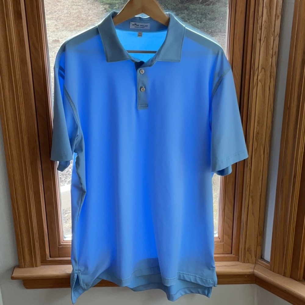 Peter Millar Blue Polo Shirt Lightweight Comfort